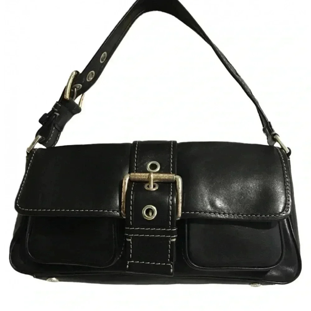 Michael Kors black leather shoulder handbag - Picture 12 of 12